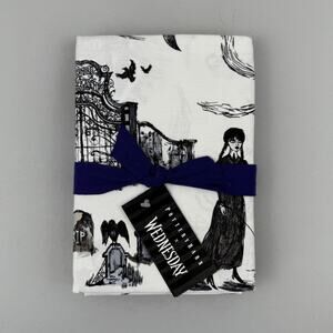 Pottery Barn x Wednesday Pillowcases Set 2 Standard Nevermore Academy Halloween